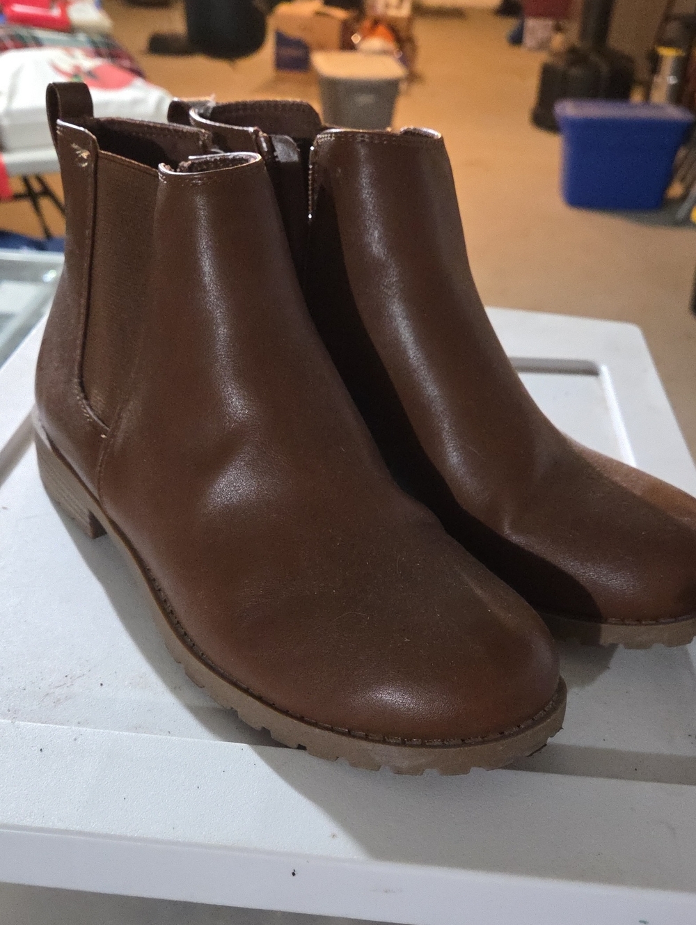 Sonoma Chestnut Brown Chelsea Ankle Booties